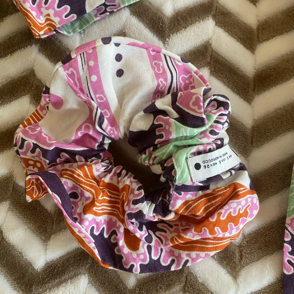 Zara PRINTED LINEN BLOUSE  Women's Size S - Picture 7 of 12